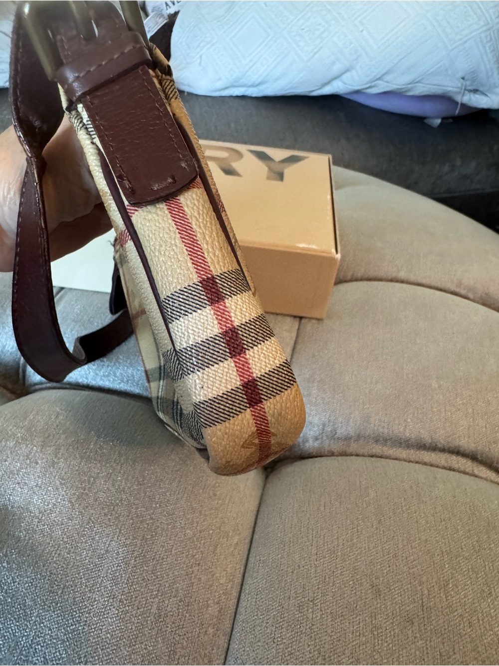 Vintage Burberry nova check mini pochette - Picture 7 of 9